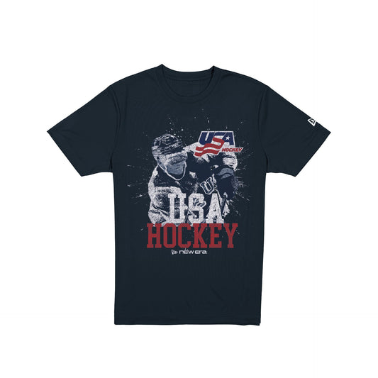 USA Hockey Player Navy T-Shirt