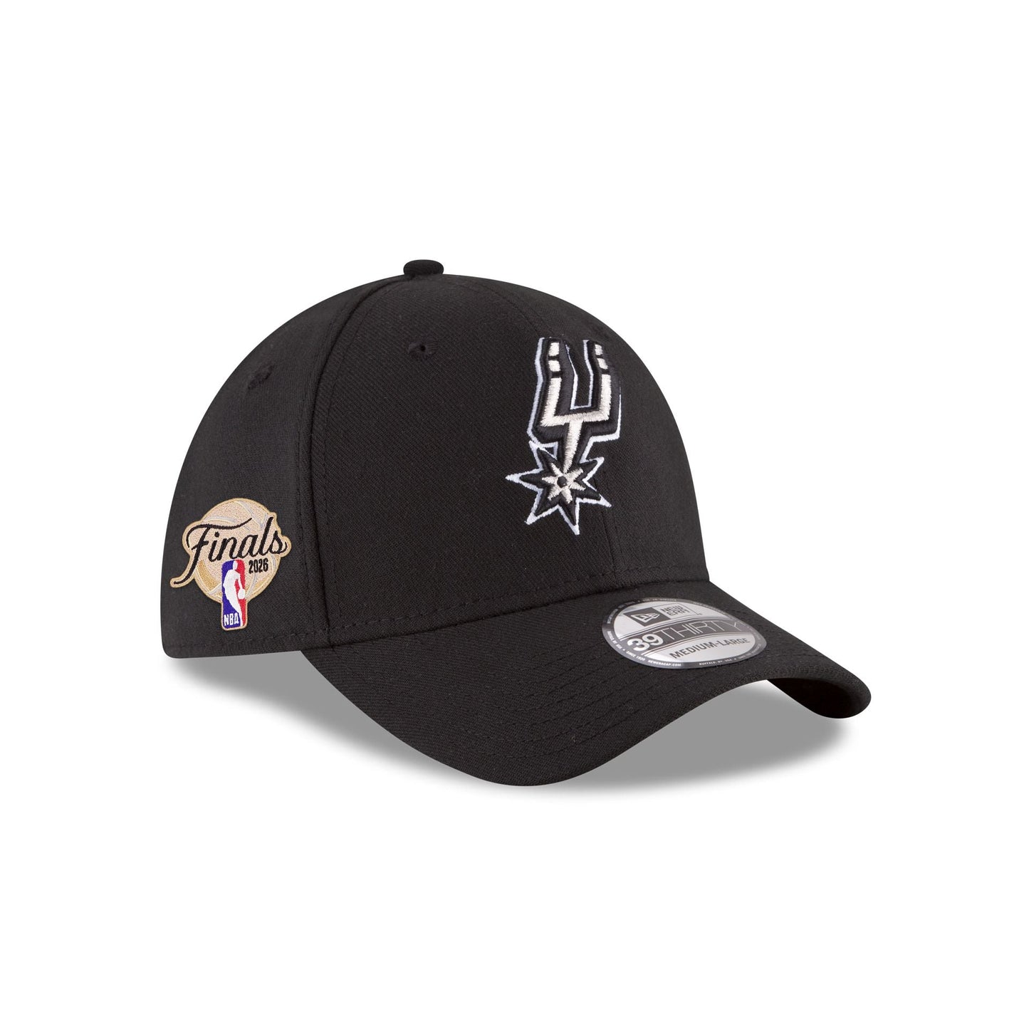 San Antonio Spurs 2026 Finals Participation Sidepatch 39THIRTY Stretch Fit Hat