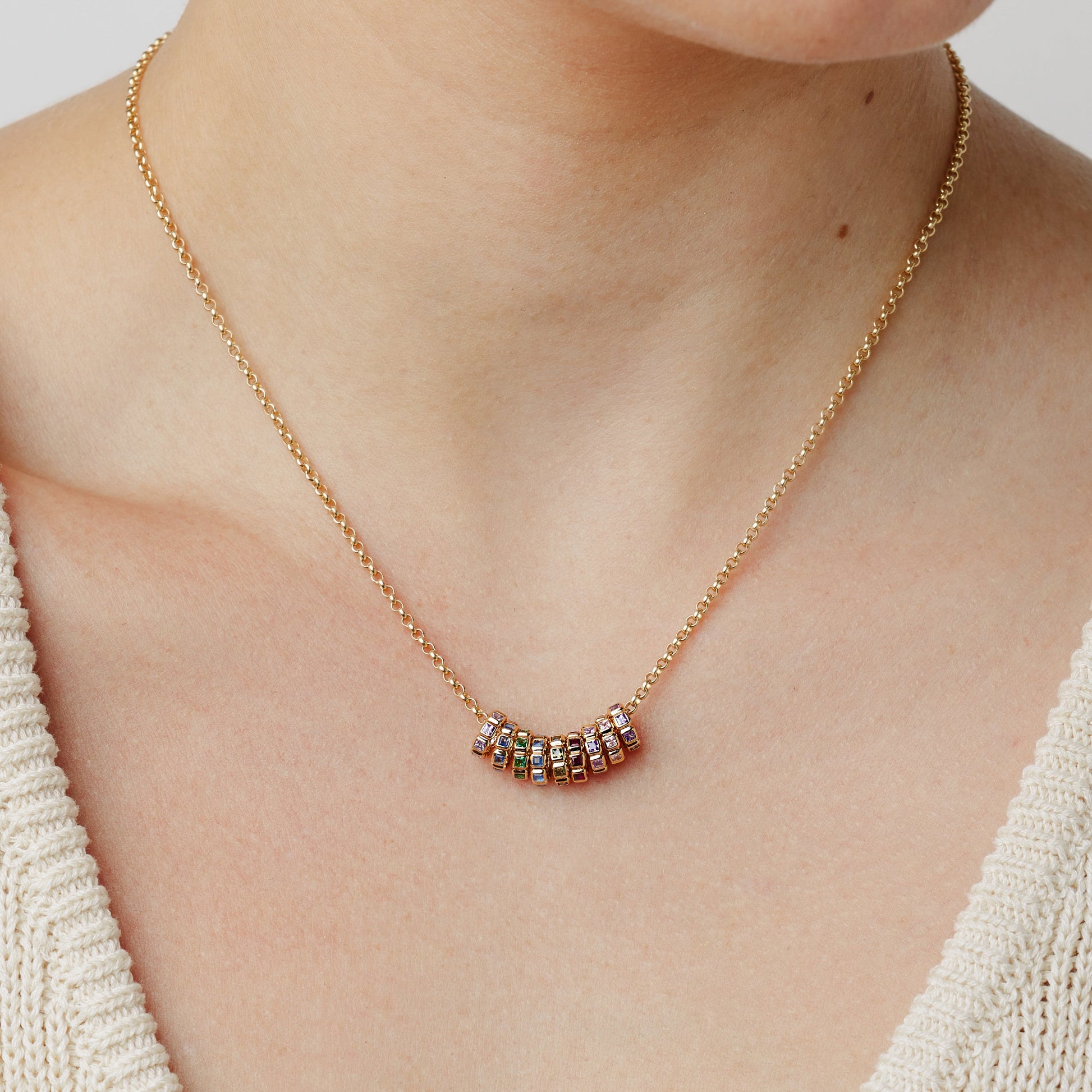 May Birthstone Spacer Charm