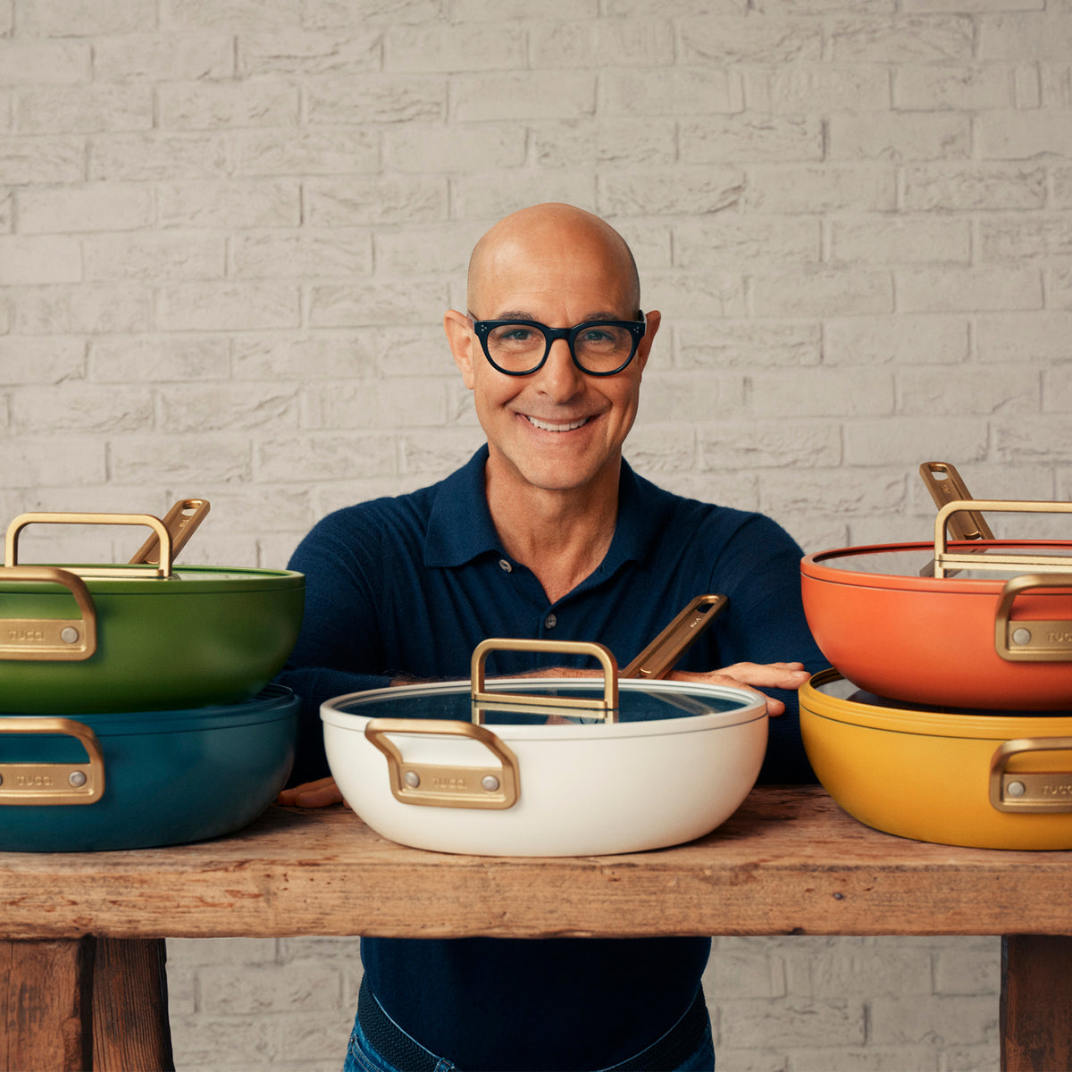 Stanley Tucci™ Ceramic Nonstick 4.5-Quart Stanley Pan Jr. | Tuscan Olive