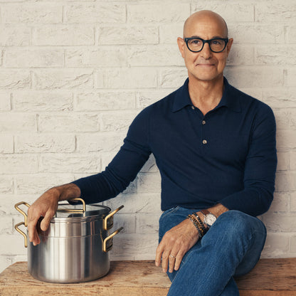 Stanley Tucci™ Mixed Material Stainless Steel 11-Piece Cookware Set