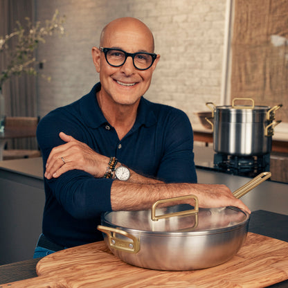 Stanley Tucci™ Uncoated Stainless Steel 6.5-Quart Stanley Pan with Lid