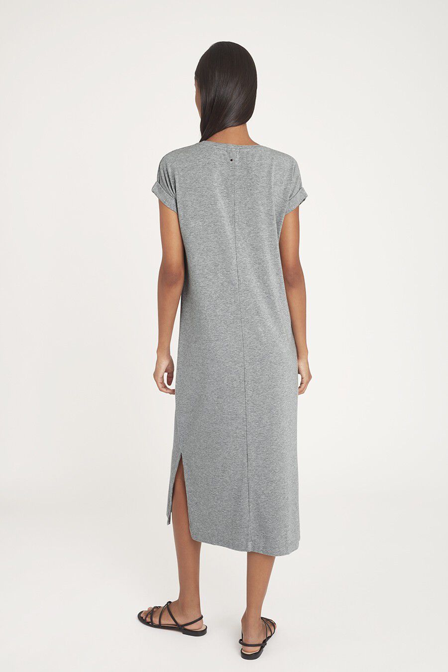 V-Neck Midi Dress