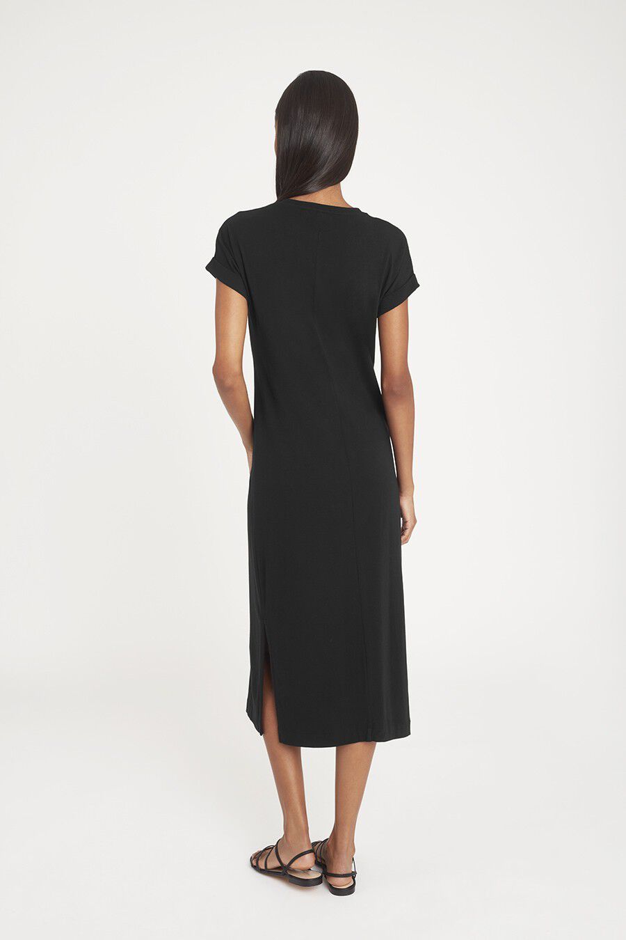 V-Neck Midi Dress