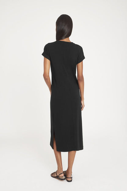 V-Neck Midi Dress