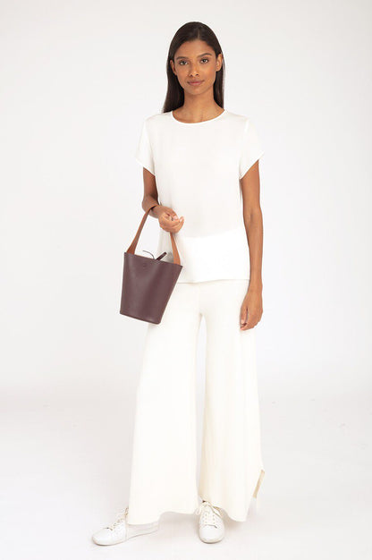 Wide Strap Mini Bucket Bag