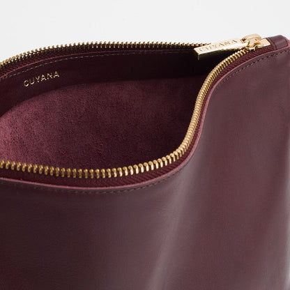Medium Leather Zipper Pouch