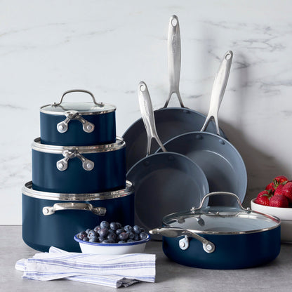 Valencia Pro Ceramic Nonstick 11-Piece Cookware Set | Twilight