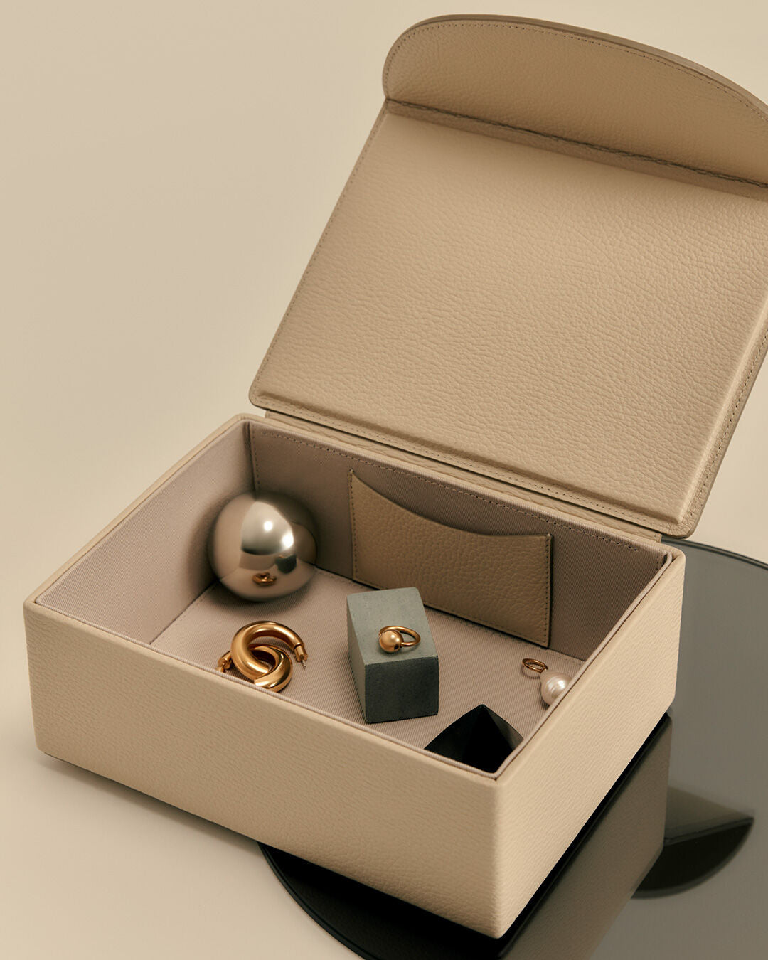 Leather Organizer Box
