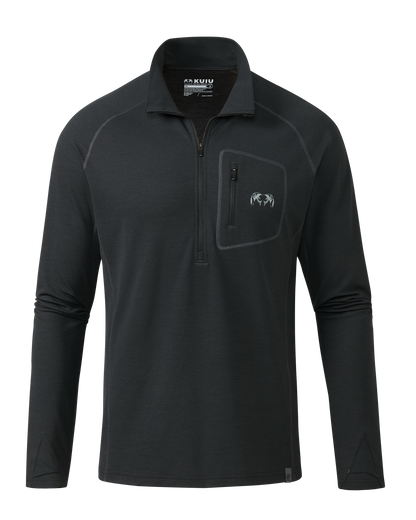 PRO Merino 200 Zip-T | Black