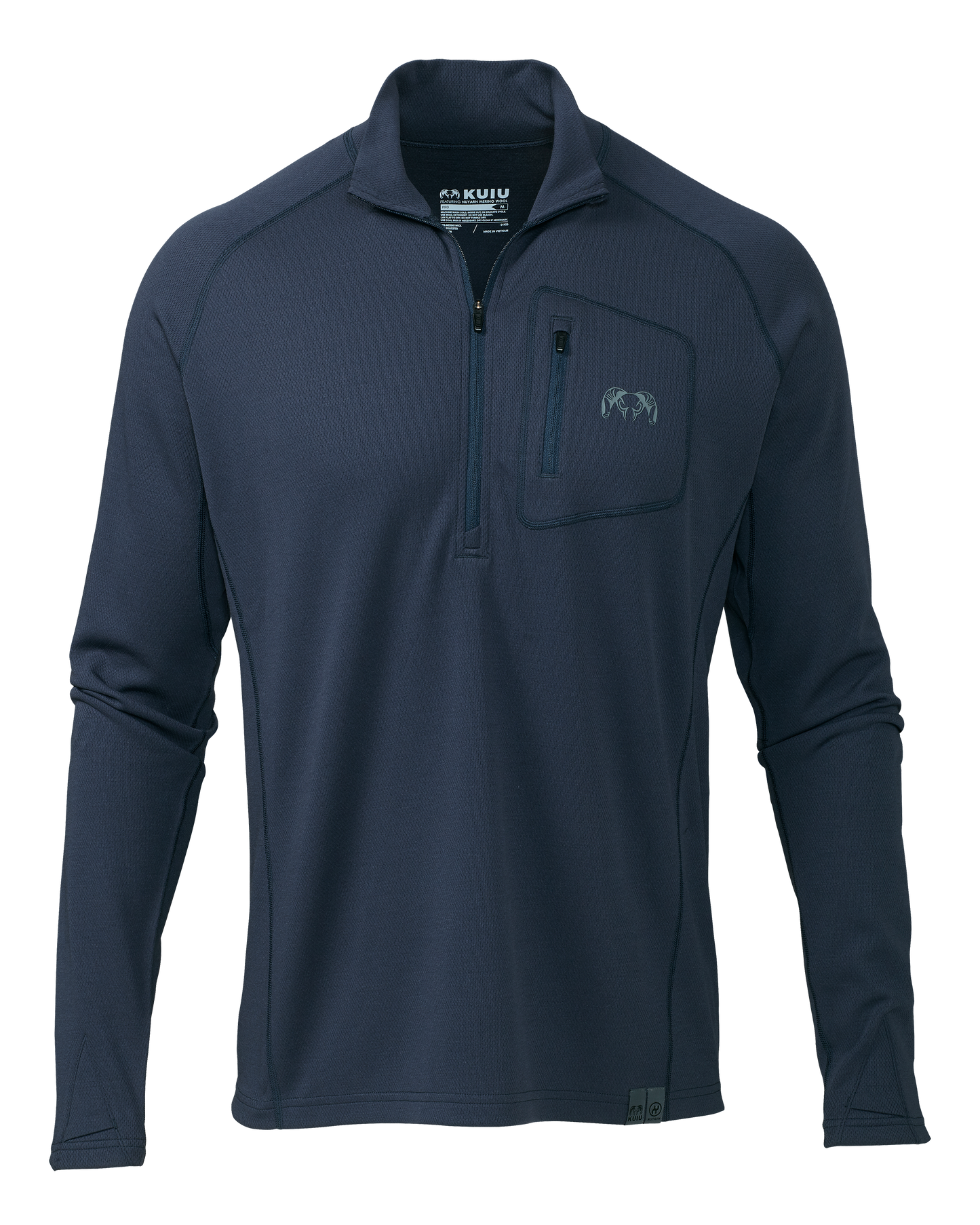 PRO Merino 200 Zip-T | Steel Blue
