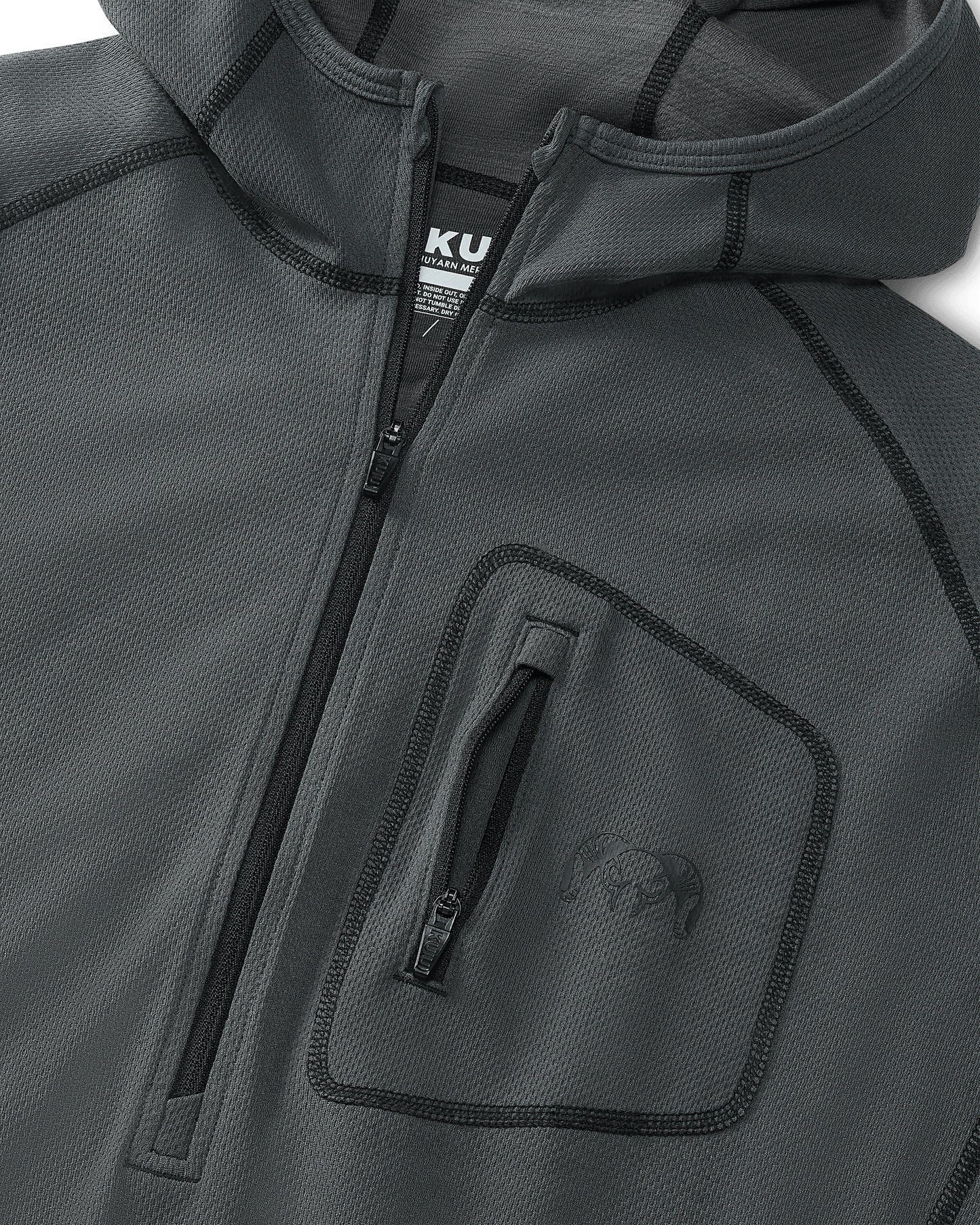 PRO Merino 200 Zip-T Hoodie | Gunmetal