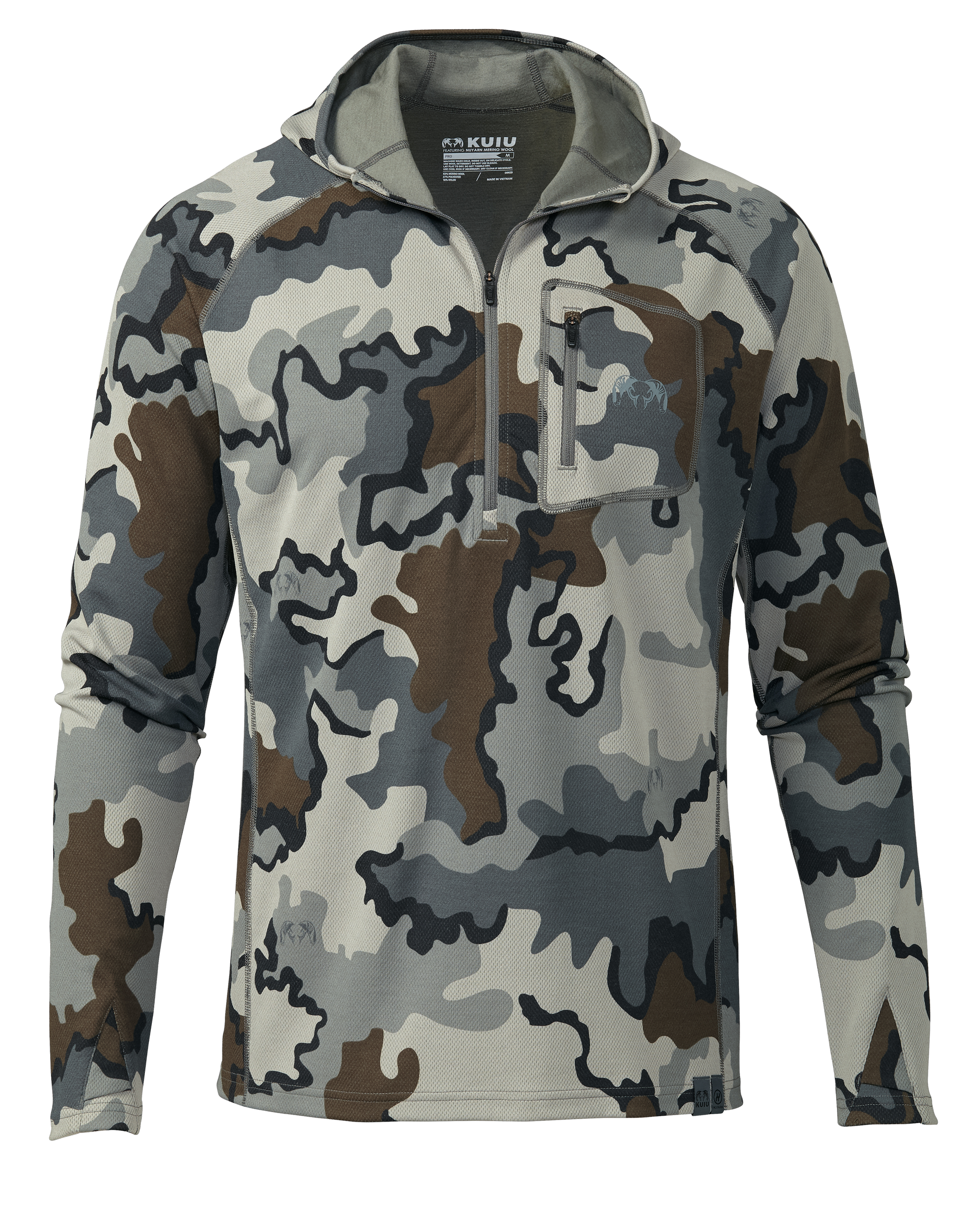 PRO Merino 200 Zip-T Hoodie | Vias