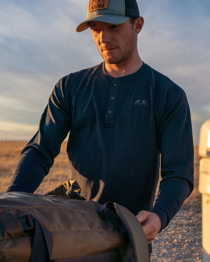 PRO Merino 200 Henley | Ash
