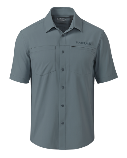 Mesa Vented SS Snap Shirt | Slate