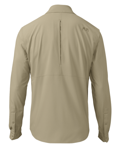 Outlet Mesa Vented LS Snap Shirt | Bone