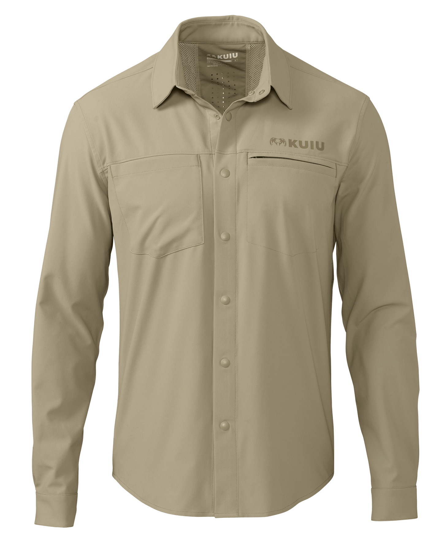 Outlet Mesa Vented LS Snap Shirt | Bone