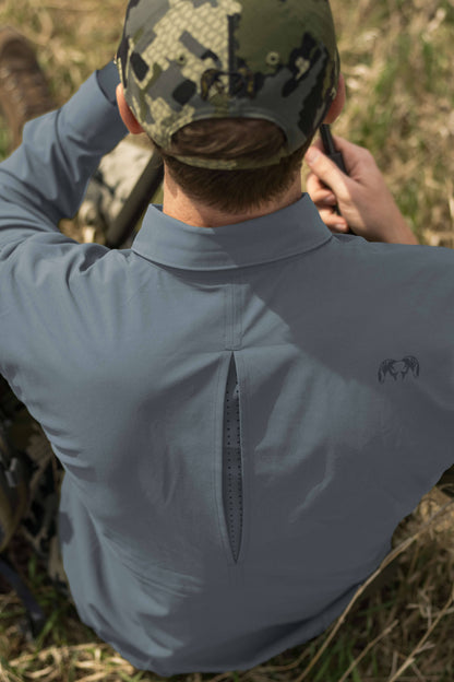 Outlet Mesa Vented LS Snap Shirt | Bone