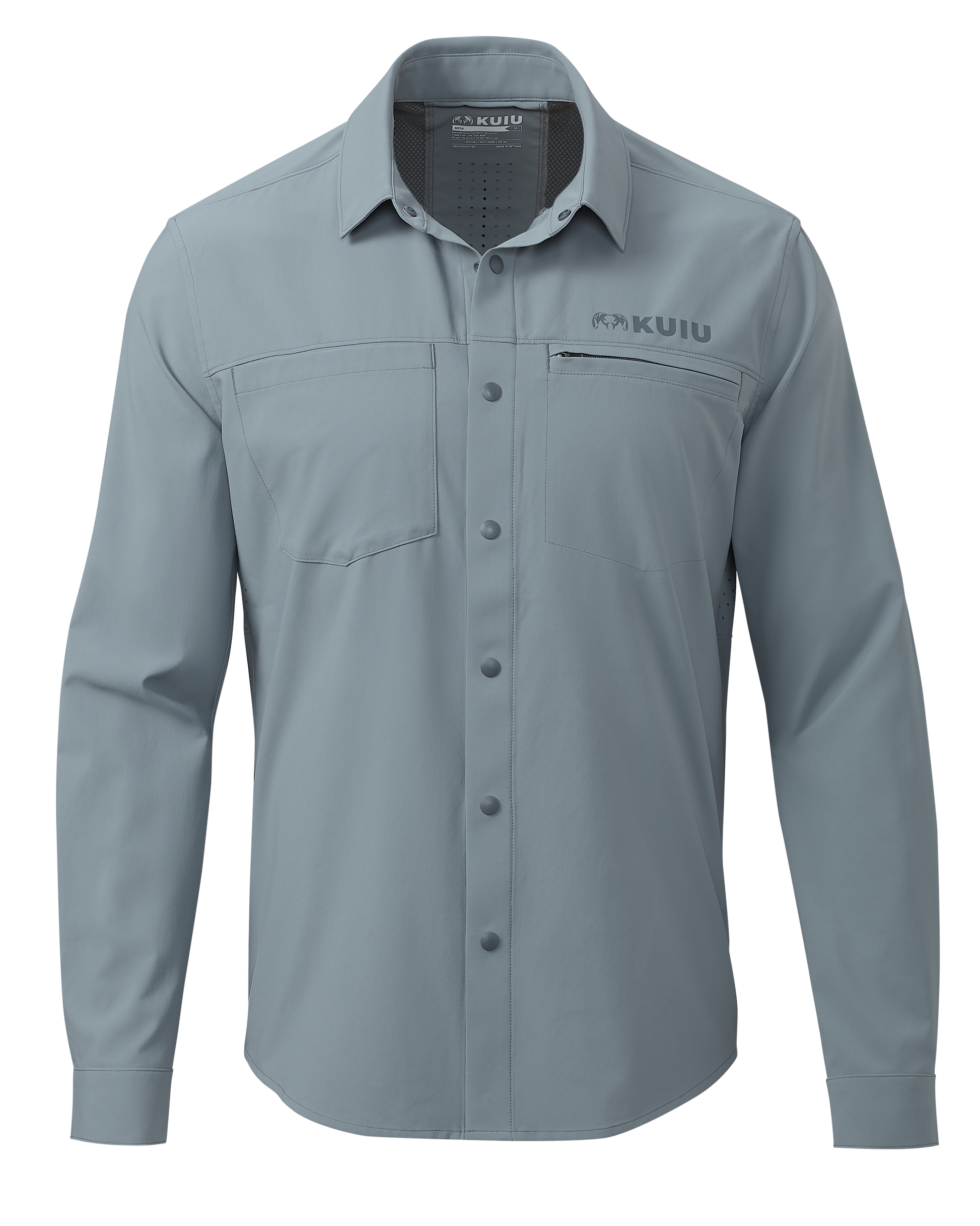 Mesa Vented LS Snap Shirt | Slate