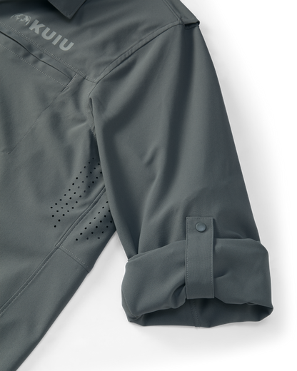 Mesa Vented LS Snap Shirt | Stone