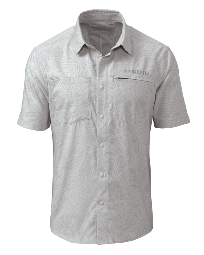 Mesa Vented SS Snap Shirt Topo | Fog Topo Print