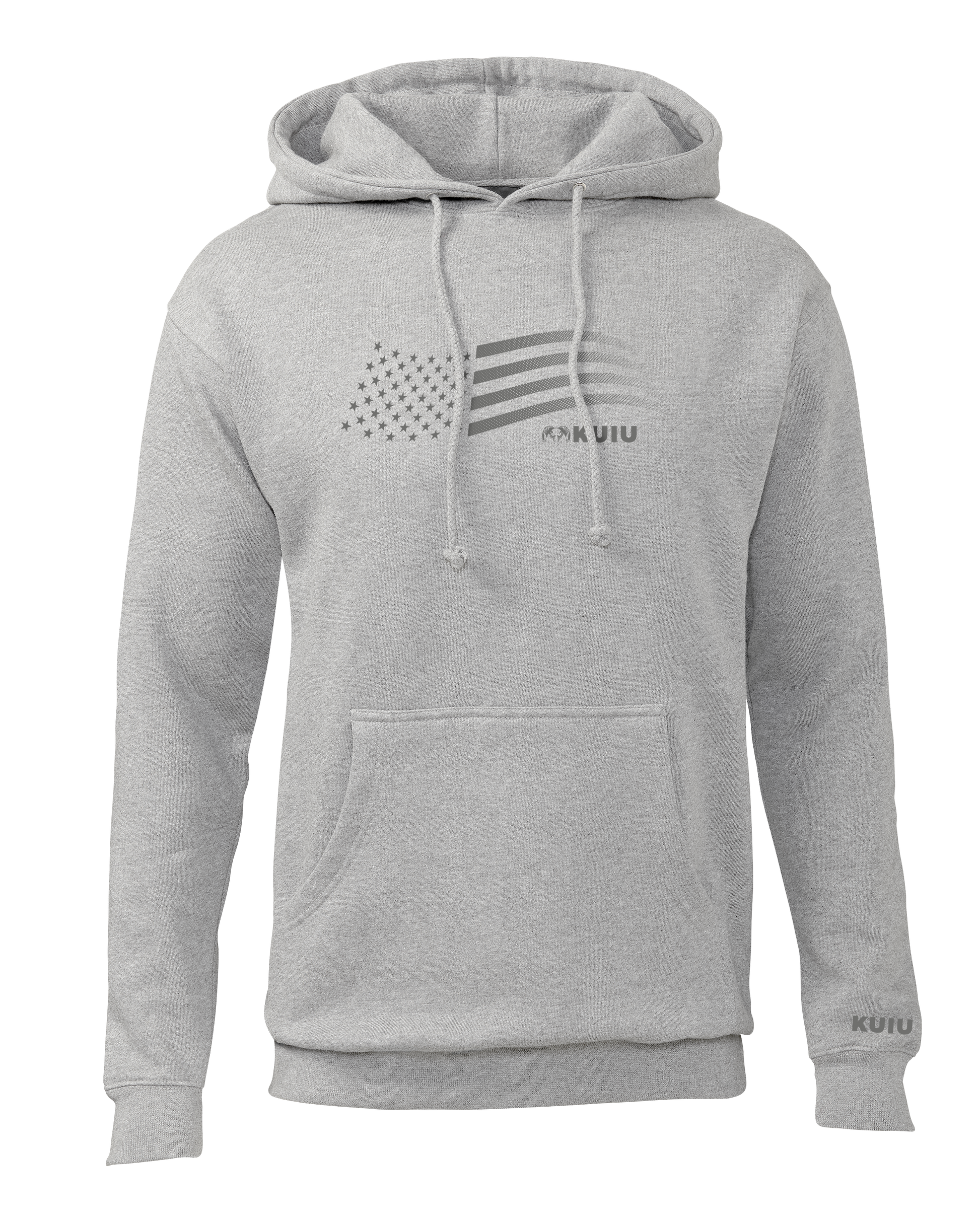 KUIU Flag Hoodie | Heather Grey