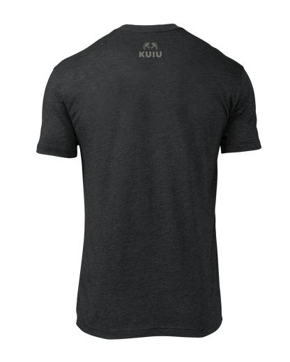 KUIU Topo Block Logo T-Shirt | Charcoal