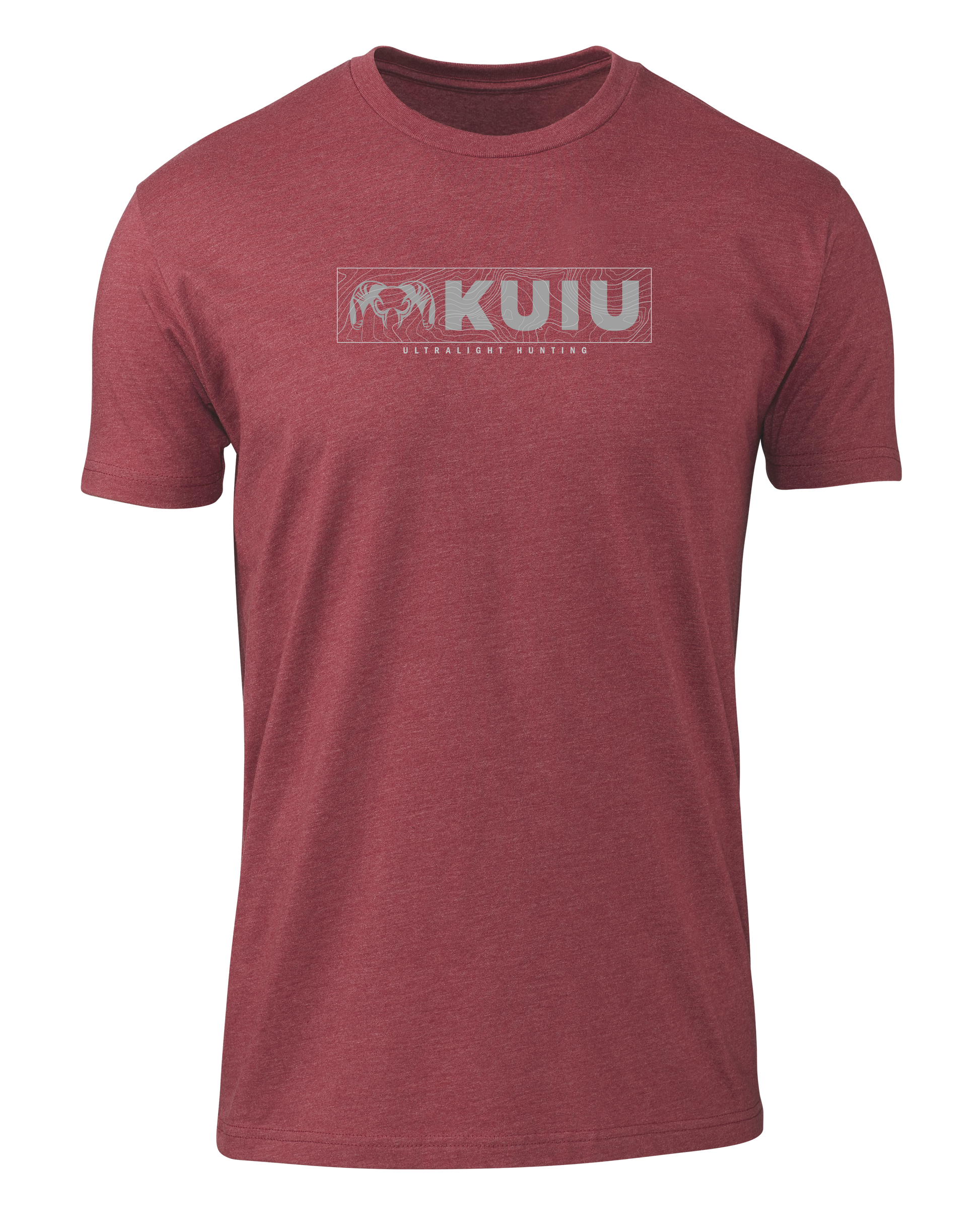 Outlet KUIU Topo Block Logo T-Shirt | Cardinal
