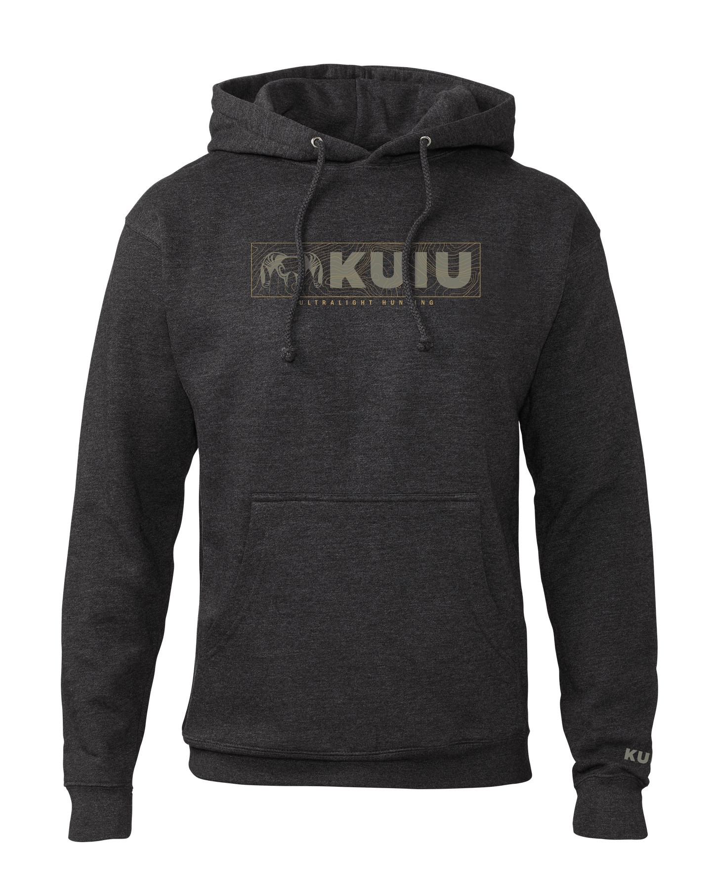 Outlet KUIU Topo Block Logo Hoodie | Charcoal