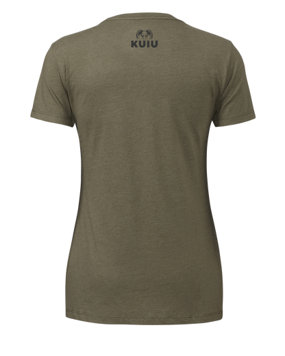 KUIU Women’s Topo Here to Hunt T-Shirt | Military Green