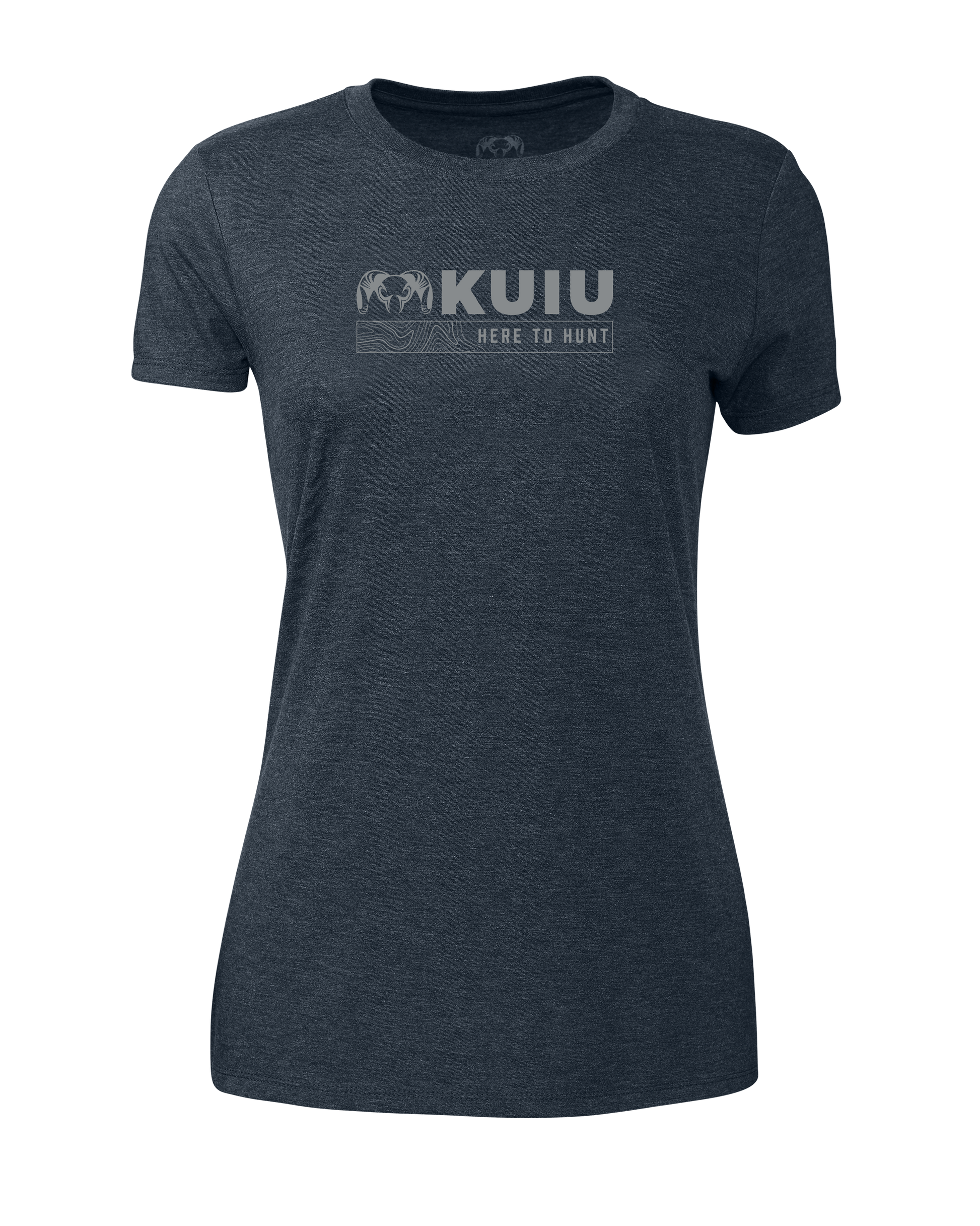 Outlet KUIU Women’s Topo Here to Hunt T-Shirt | Midnight Navy