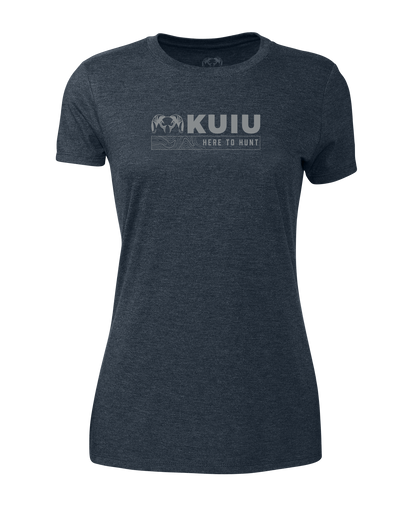 Outlet KUIU Women’s Topo Here to Hunt T-Shirt | Midnight Navy