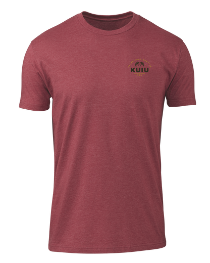 KUIU Stacked Chest Logo T-Shirt | Cardinal