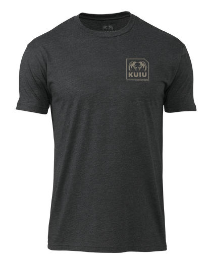 KUIU Square Chest Logo T-Shirt | Charcoal