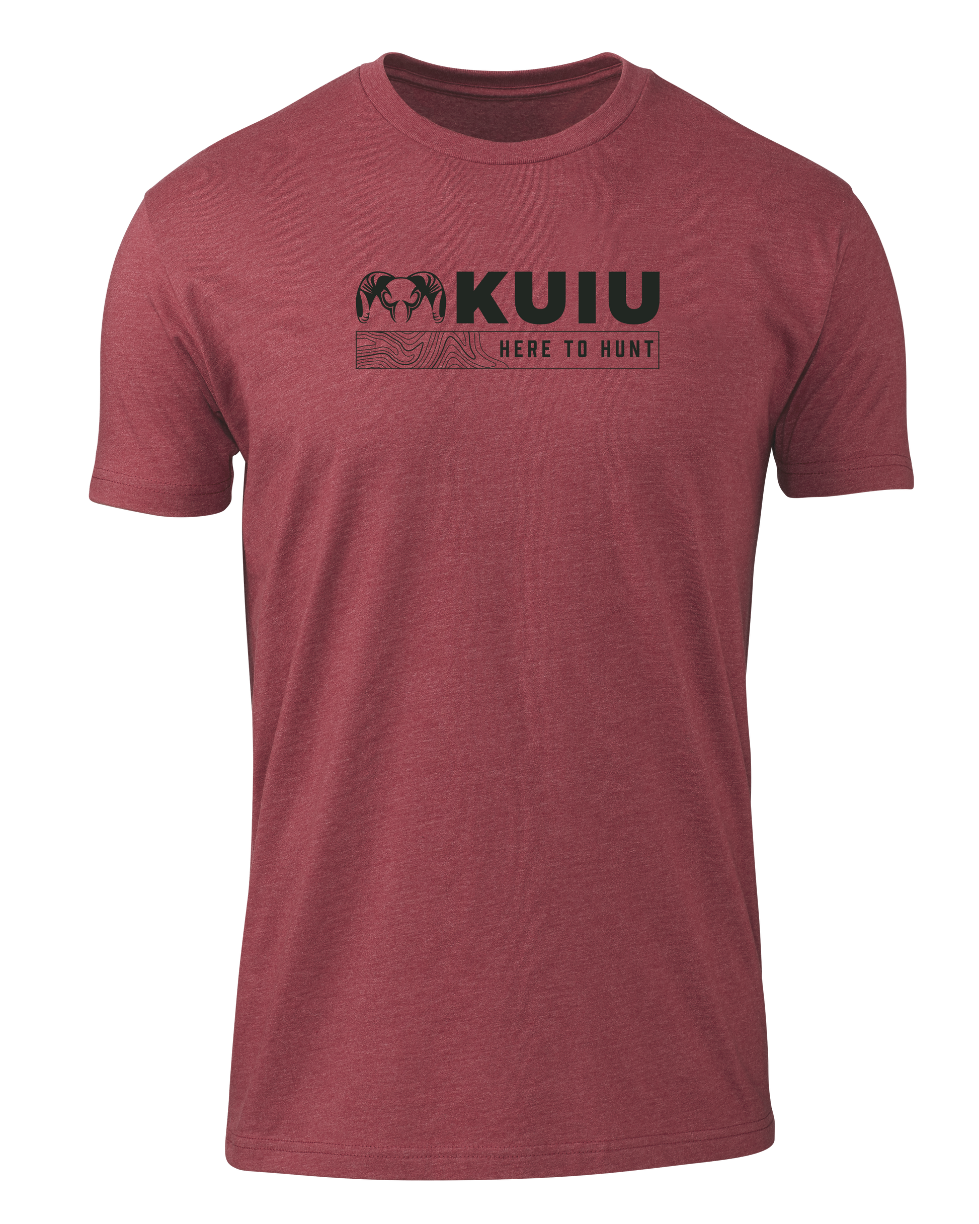 KUIU Topo Here to Hunt T-Shirt | Cardinal