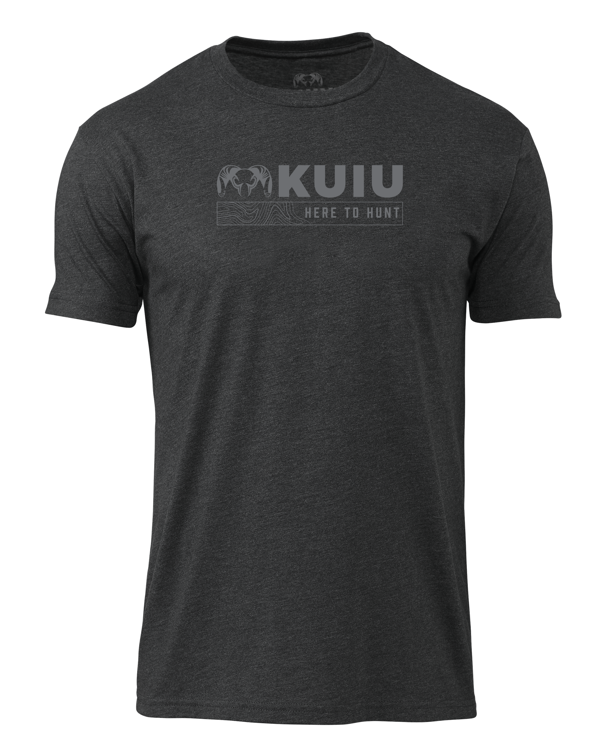 KUIU Topo Here to Hunt T-Shirt | Charcoal