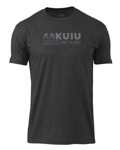 KUIU Topo Here to Hunt T-Shirt | Charcoal