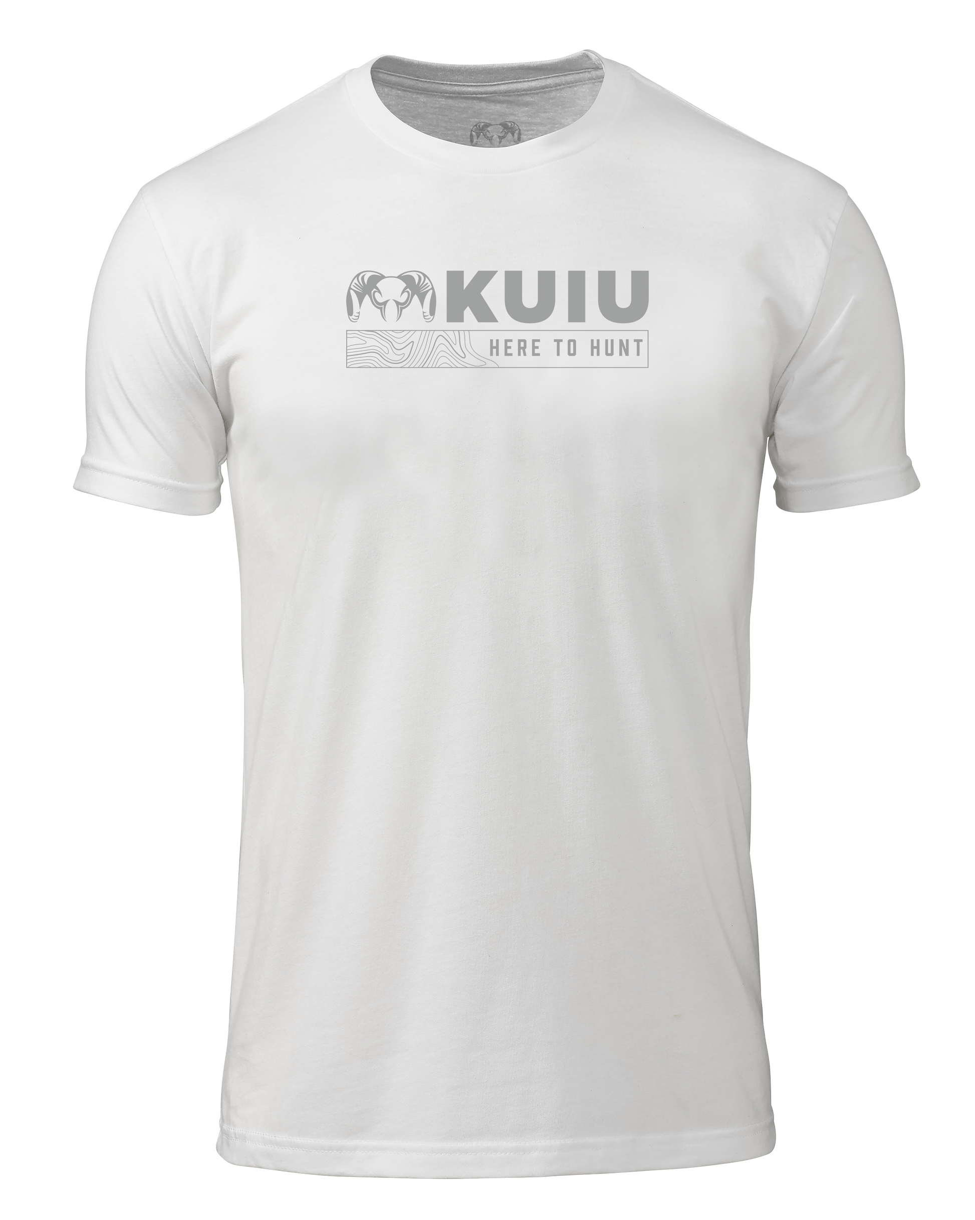 KUIU Topo Here to Hunt T-Shirt | White