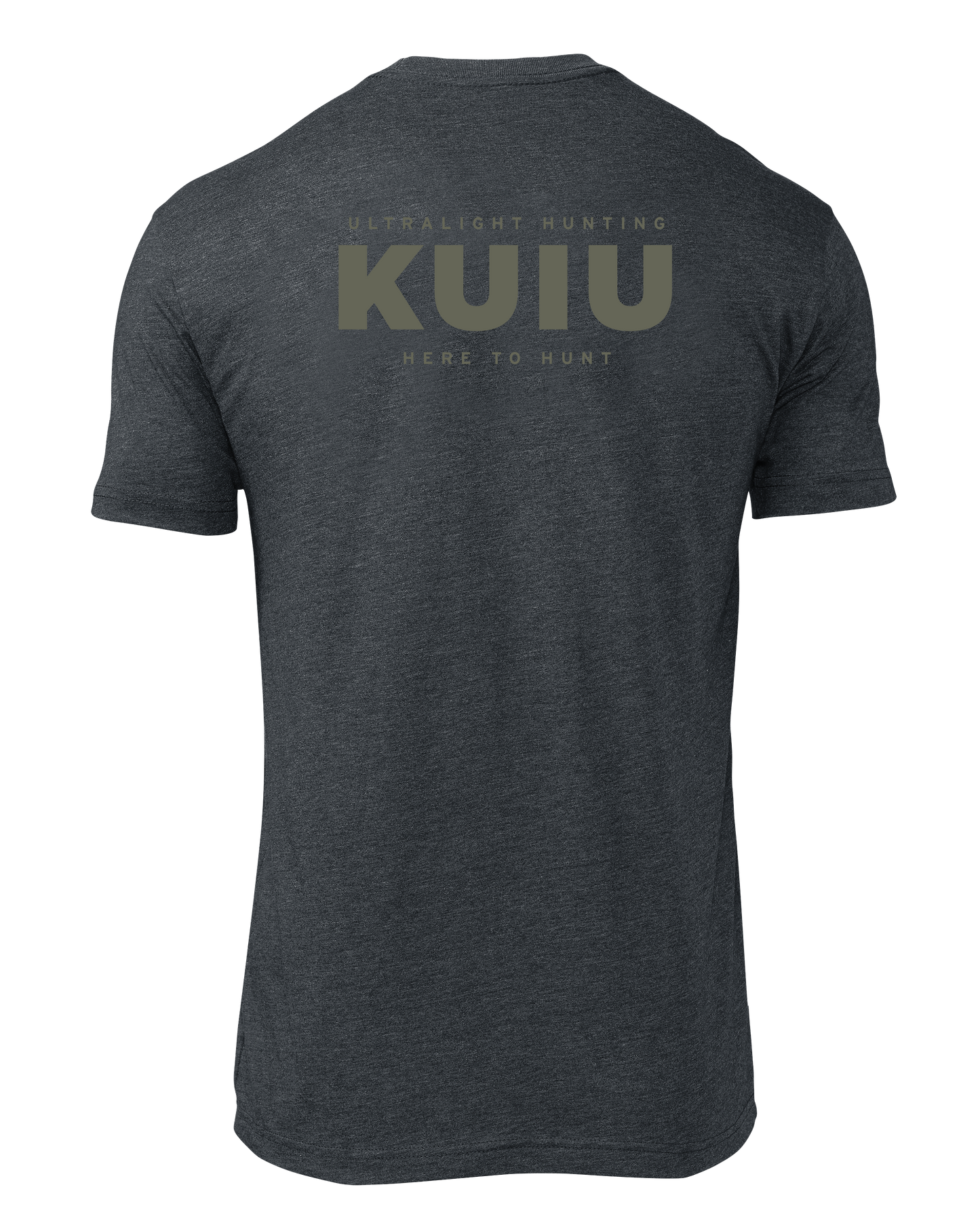 KUIU Here to Hunt Back Logo T-Shirt | Charcoal