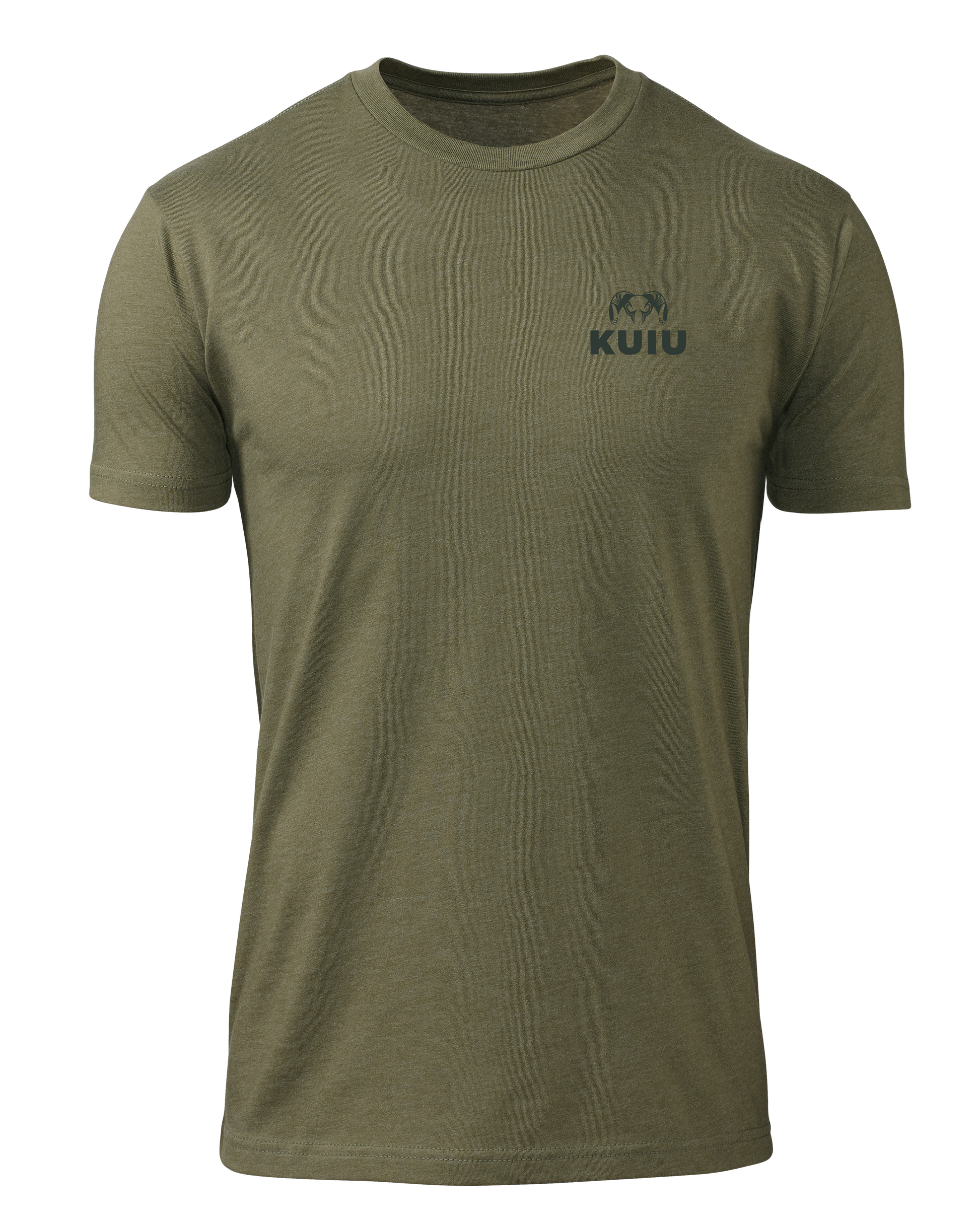 KUIU Here to Hunt Back Logo T-Shirt | Military Green