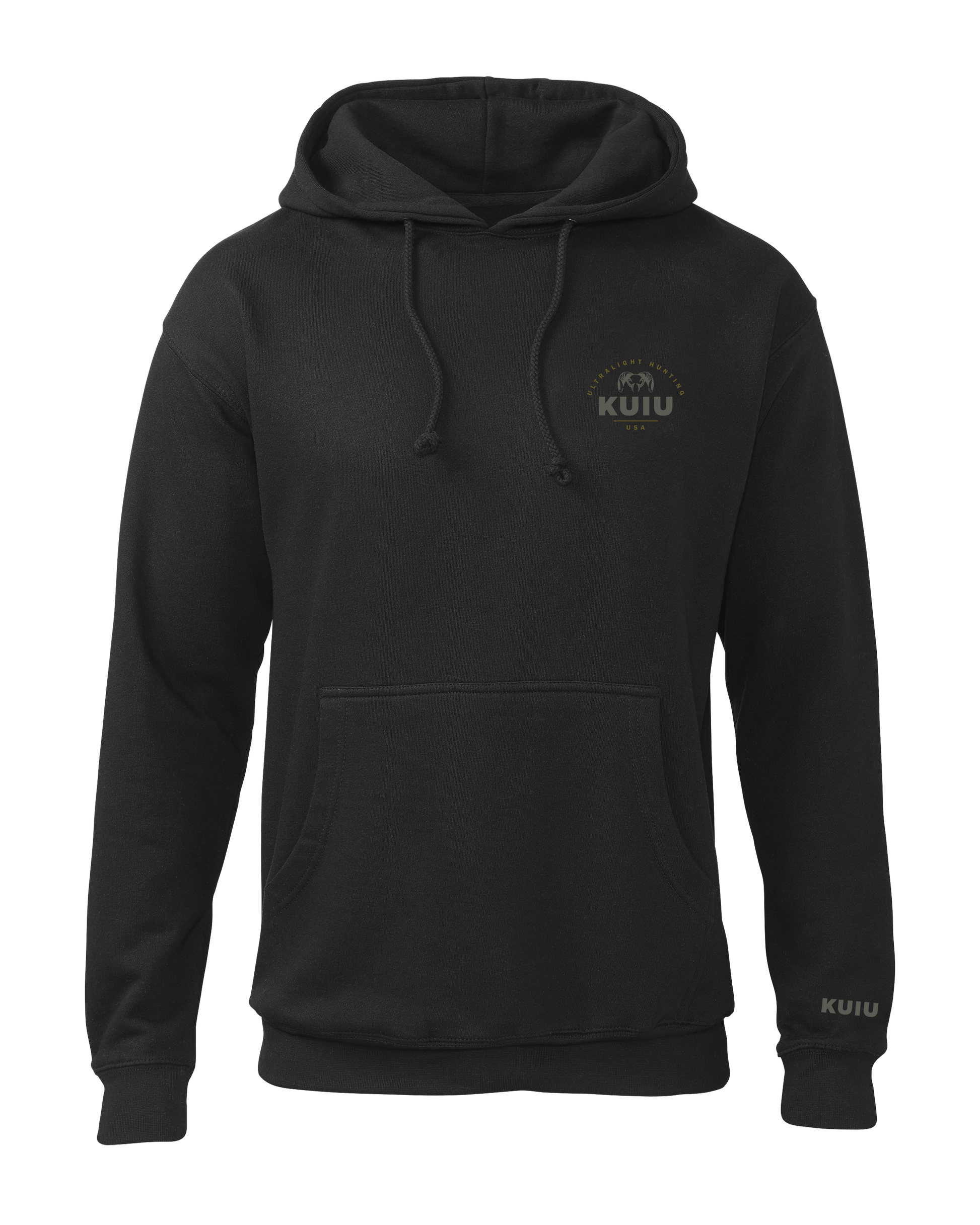 KUIU Stacked Chest Logo Hoodie | Black