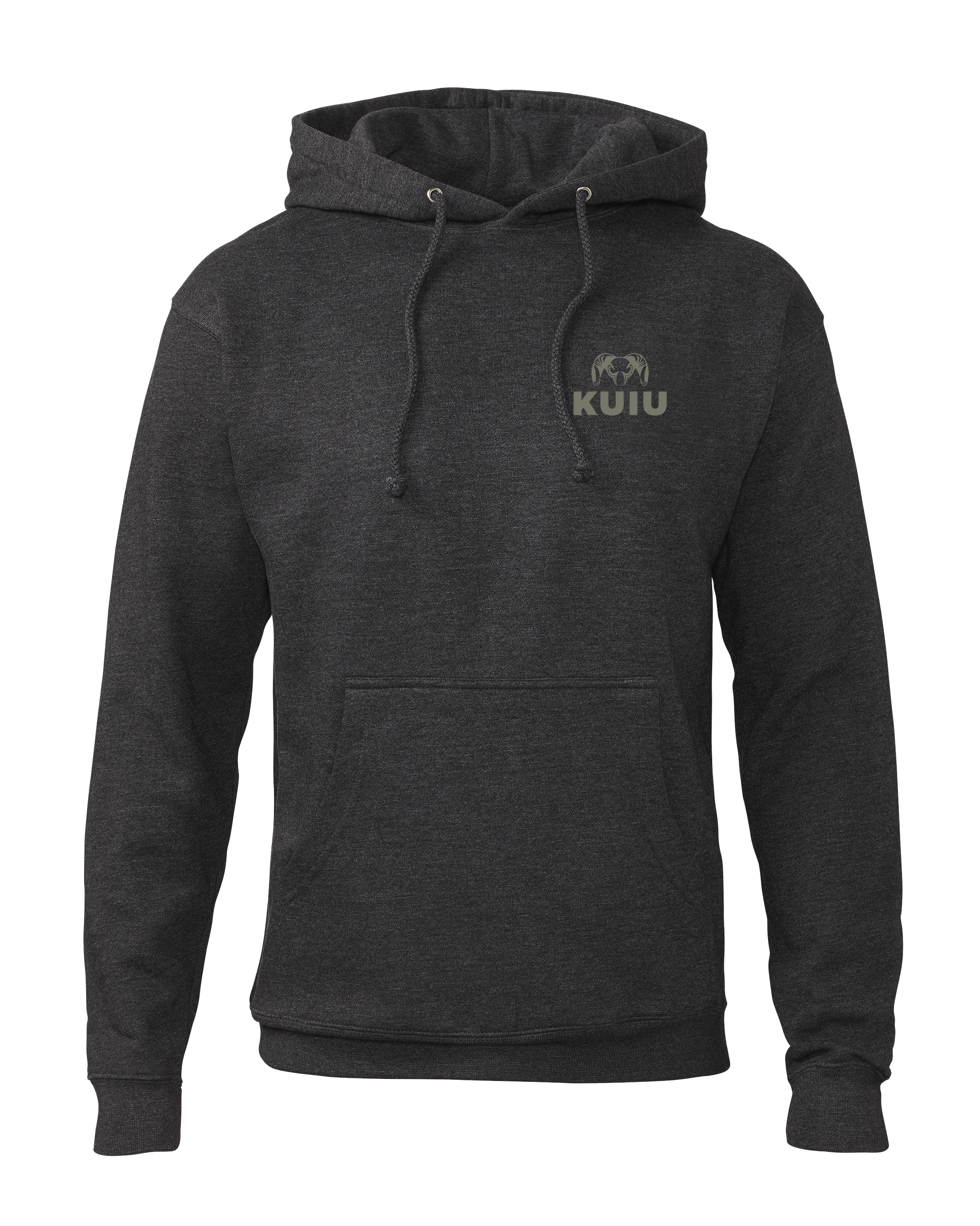 KUIU Topo Back Logo Hoodie | Charcoal