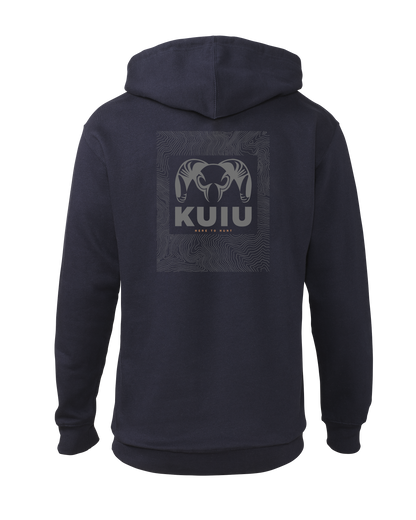 KUIU Topo Back Logo Hoodie | Navy