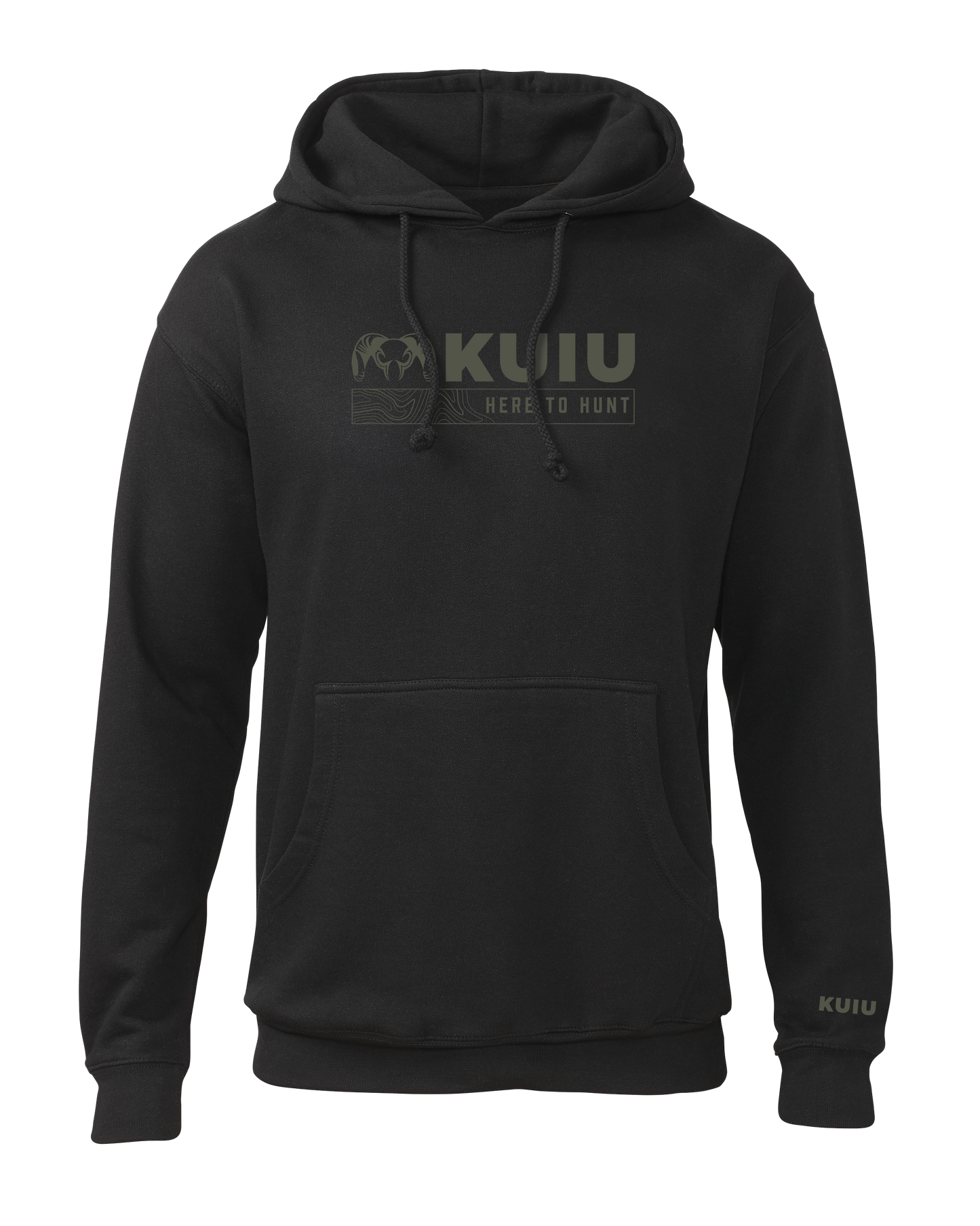 KUIU Topo Here to Hunt Hoodie | Black