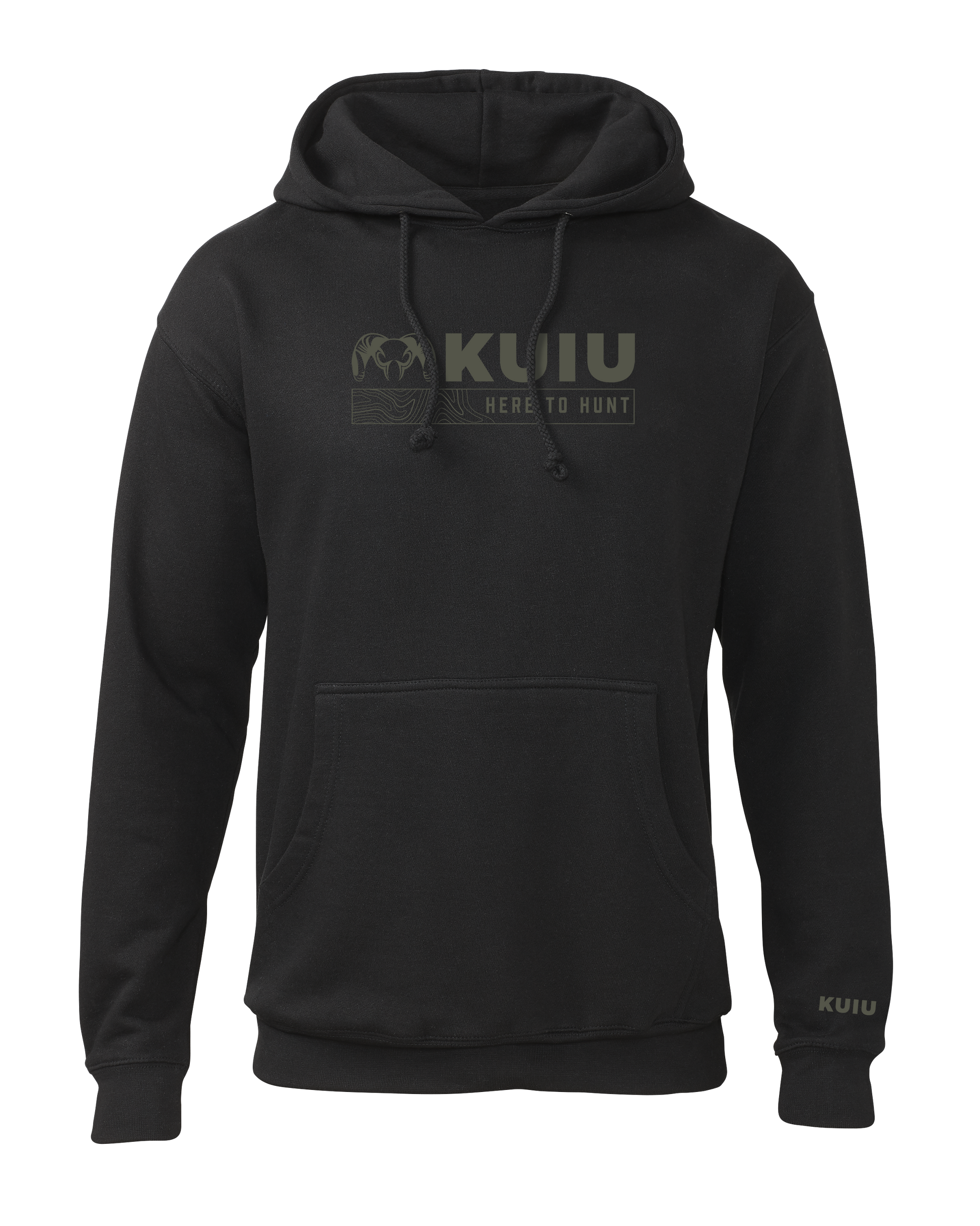 KUIU Topo Here to Hunt Hoodie | Black
