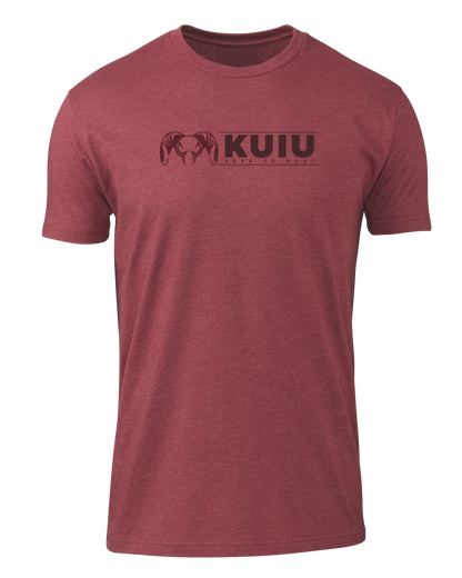 KUIU Here to Hunt Logo T-Shirt | Cardinal