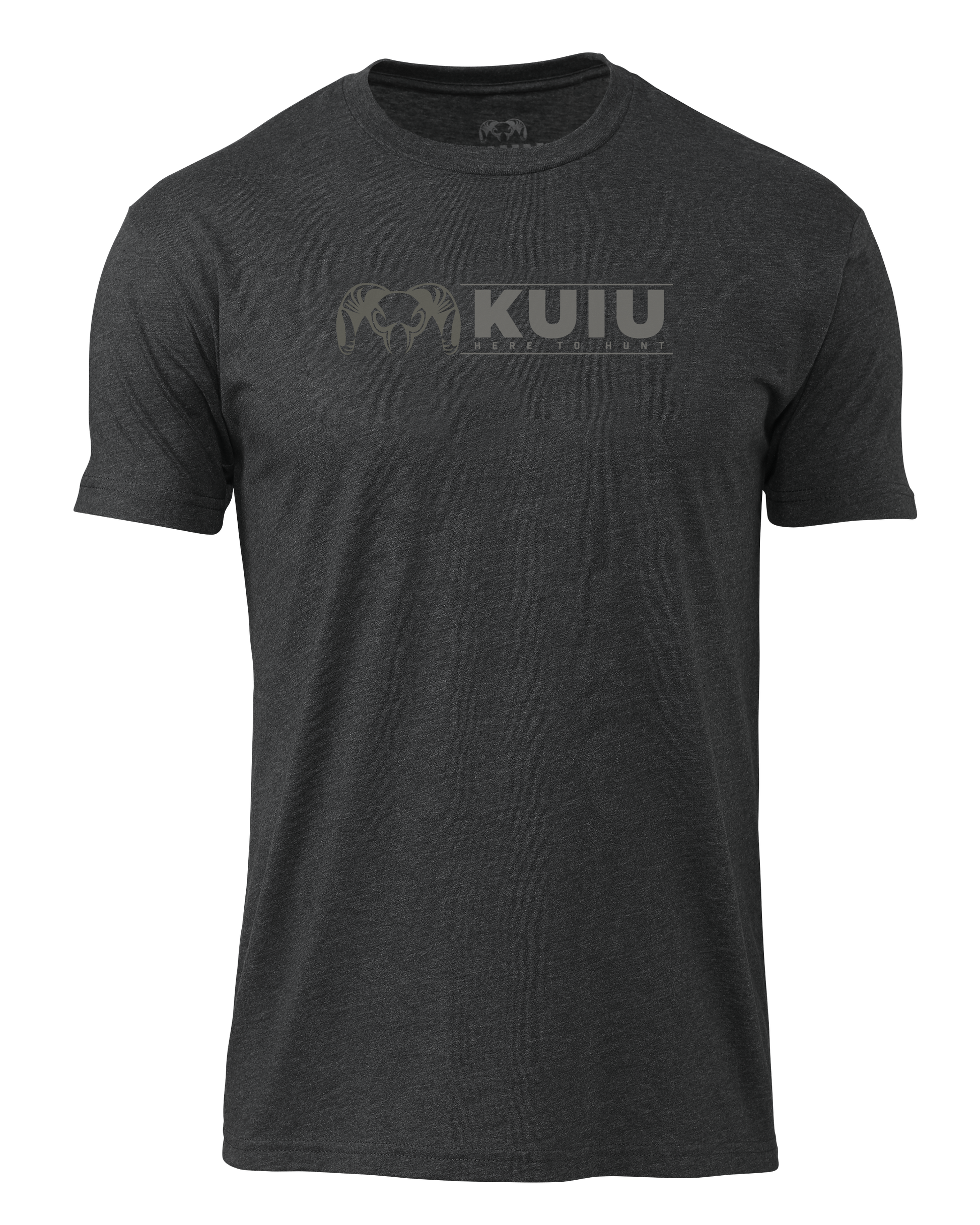 KUIU Here to Hunt Logo T-Shirt | Charcoal
