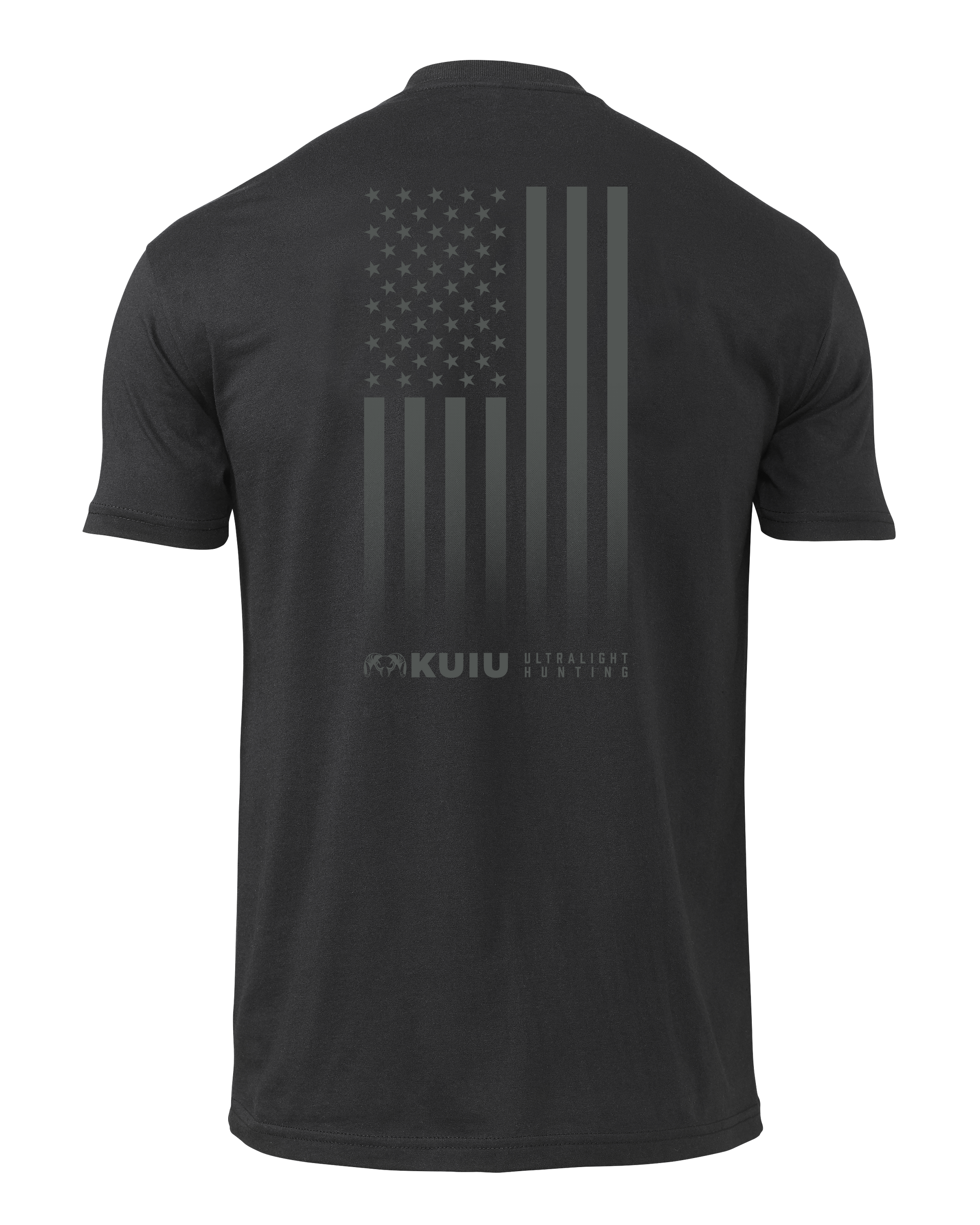 KUIU Vertical Flag Logo T-Shirt | Black