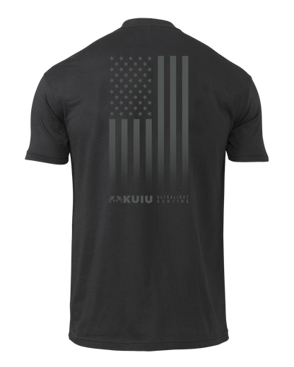 KUIU Vertical Flag Logo T-Shirt | Black