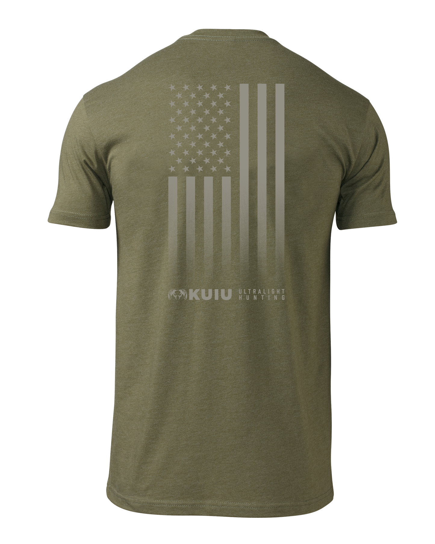 KUIU Vertical Flag Logo T-Shirt | Military Green